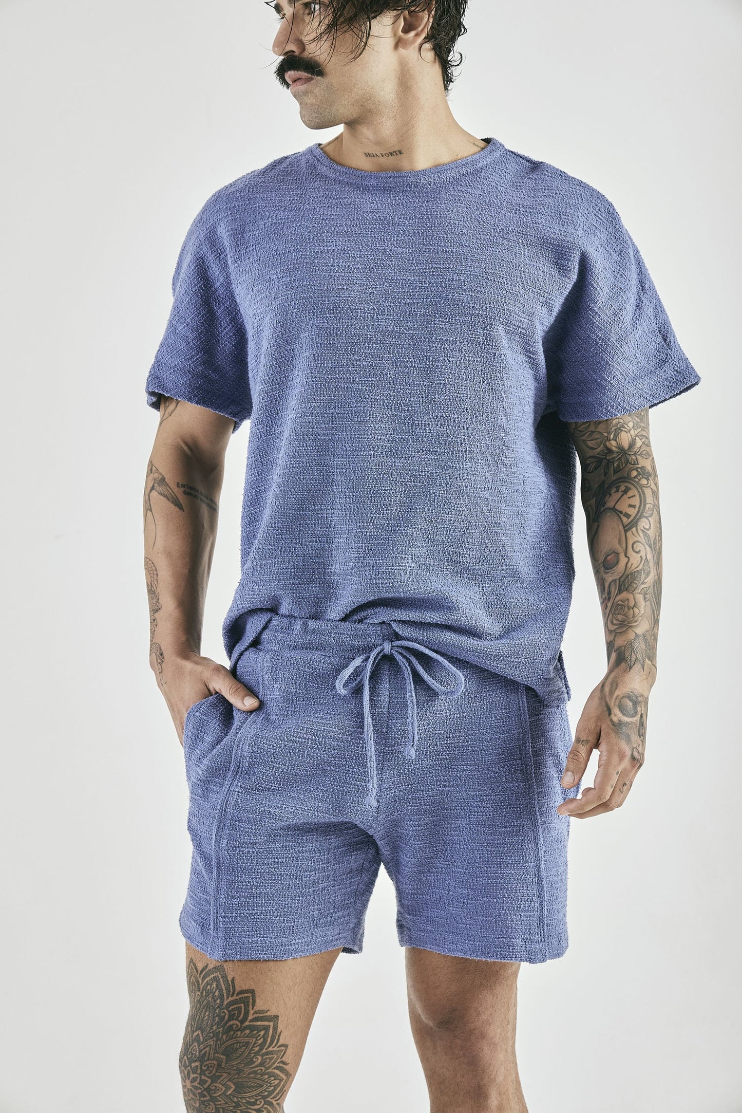 Shorts Cordão Serena Azul