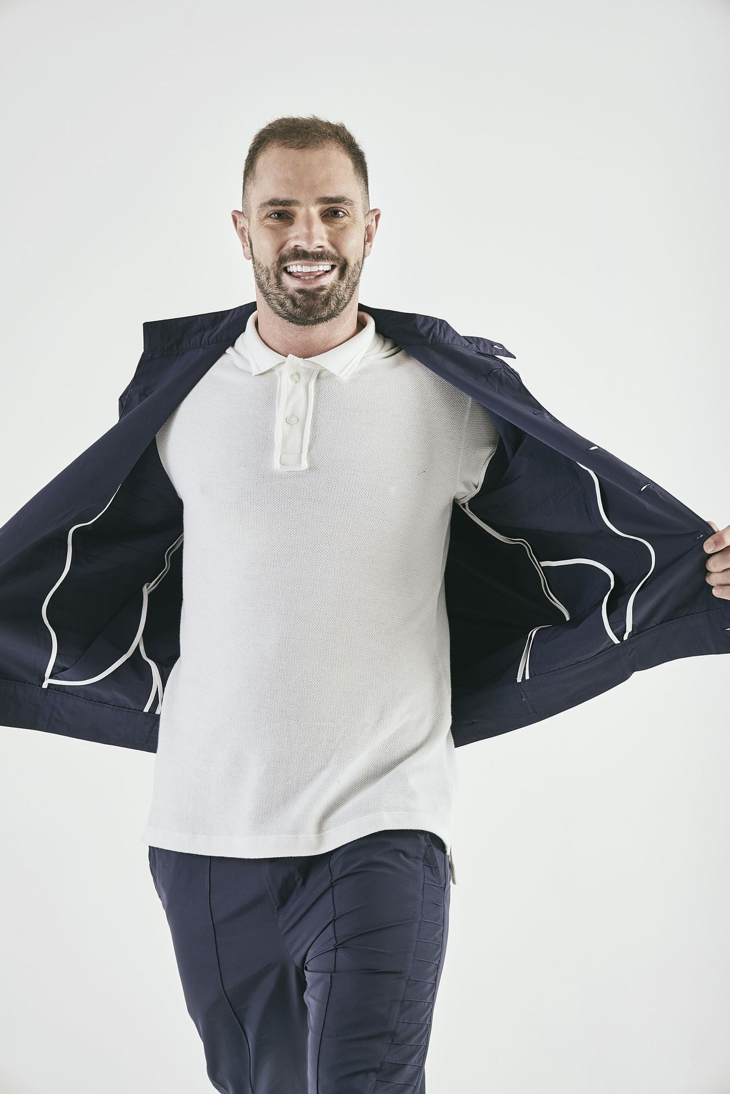 Jaqueta Nervura Urban Scale Azul Marinho