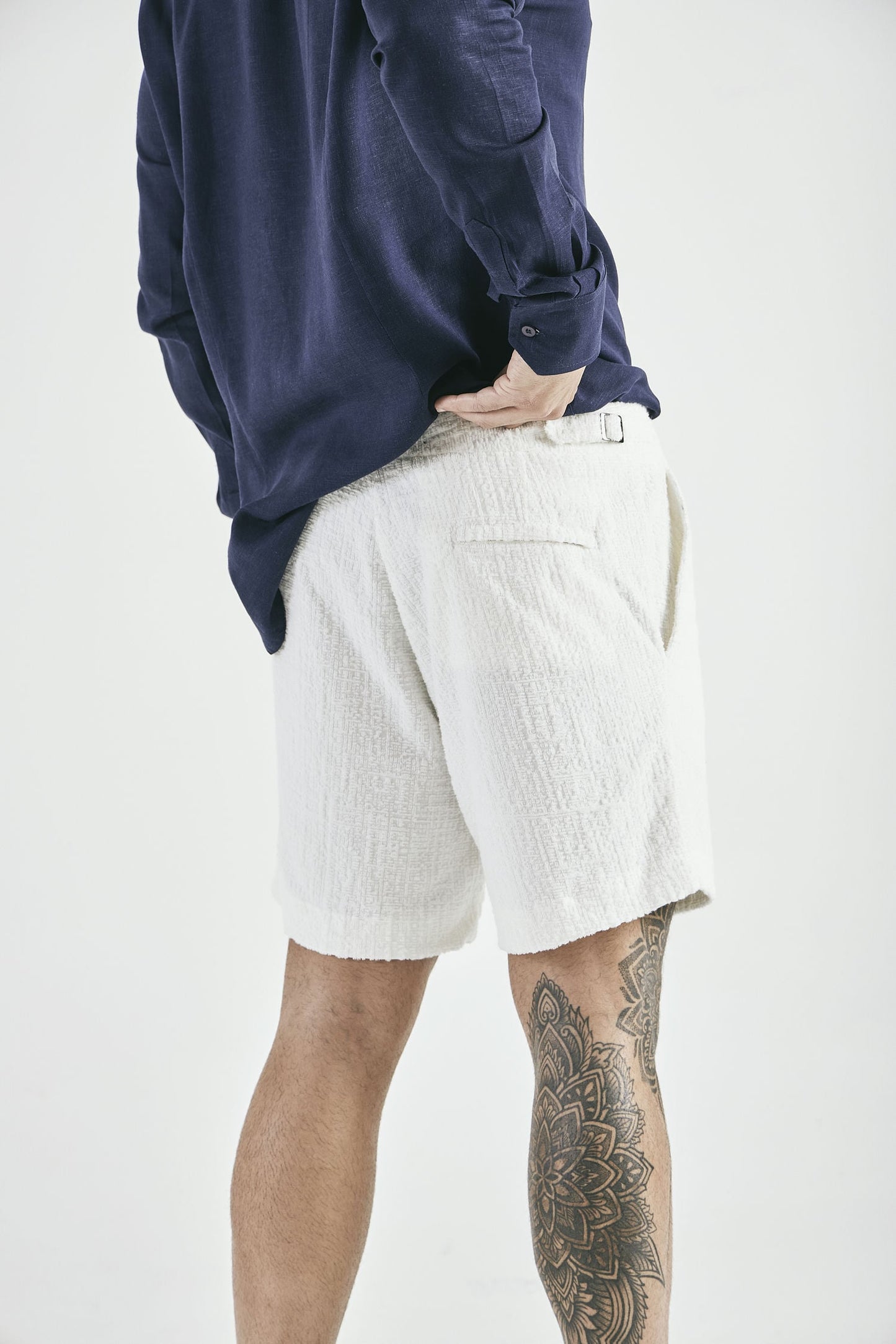 Shorts Atoalhado Duf off White