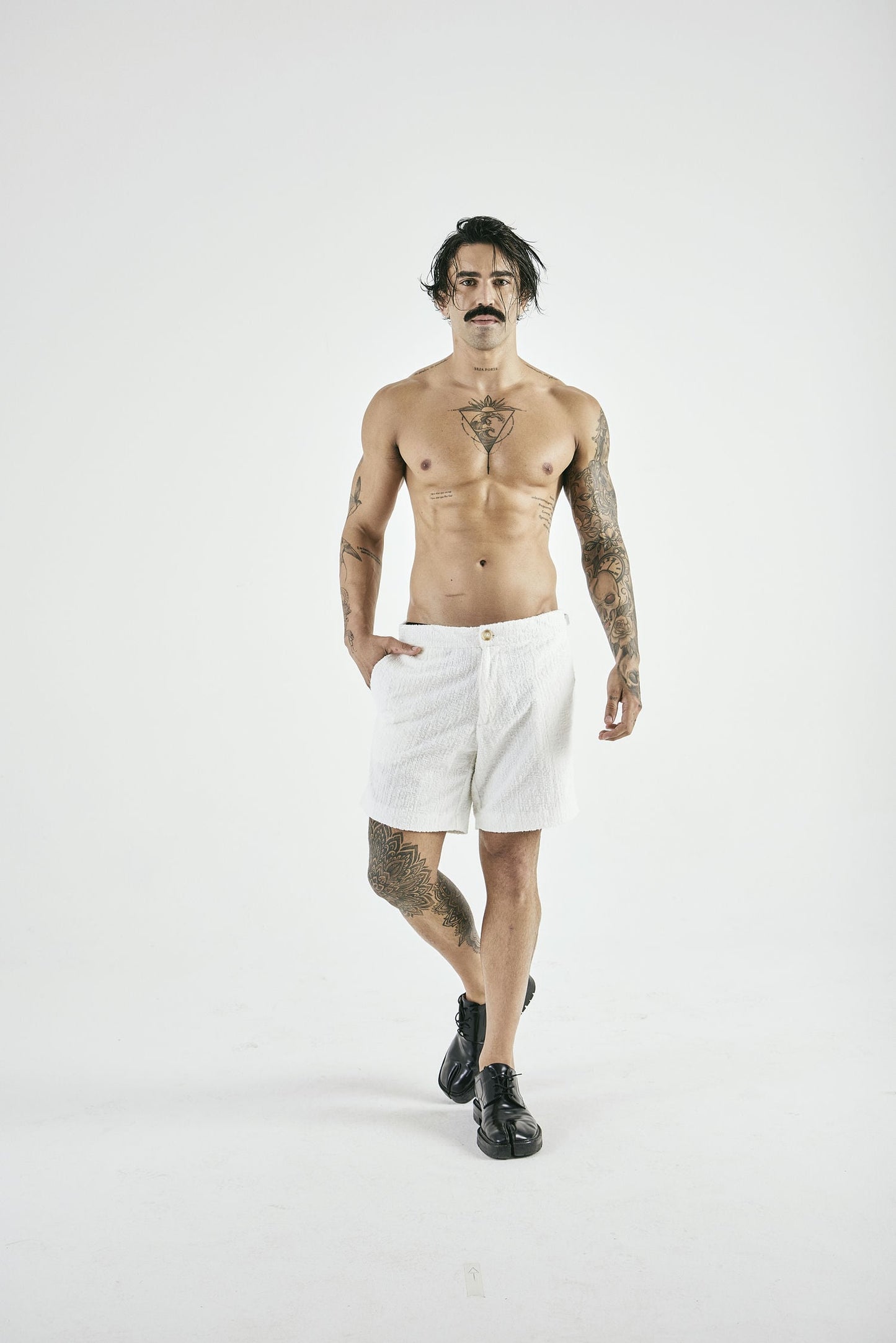 Shorts Atoalhado Duf off White