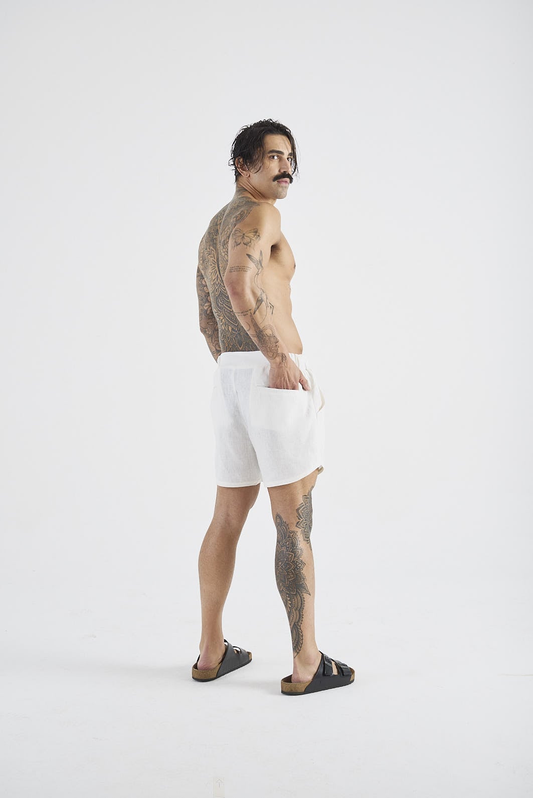 Bermuda Linho Cannes Off White