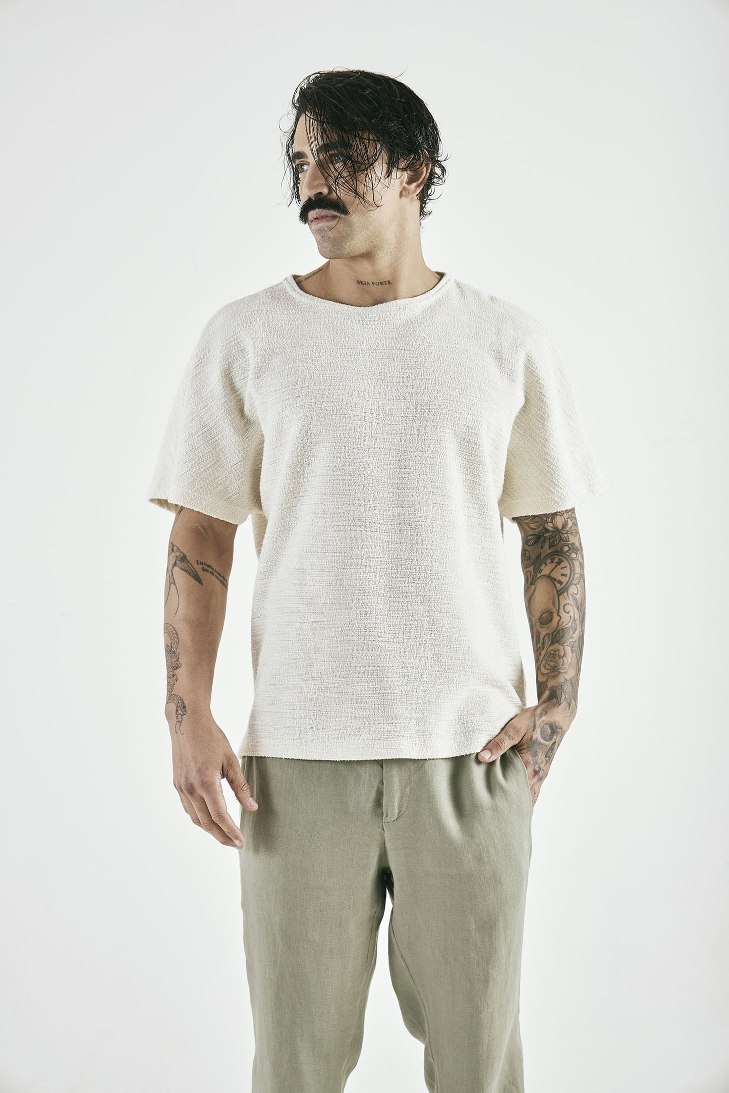 Camiseta s/ Cava Serena Off White