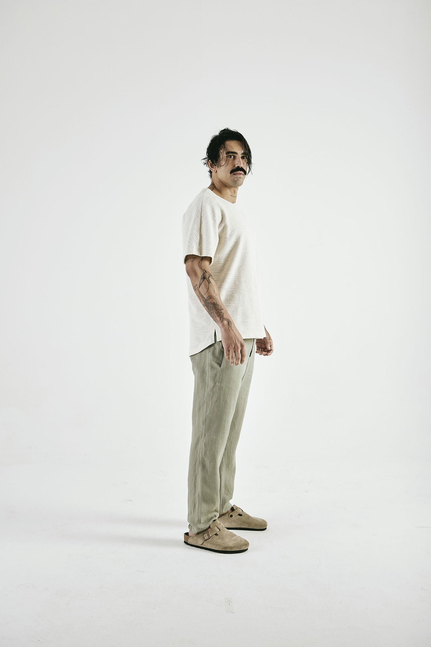 Calça Linho Cannes Verde Oliva