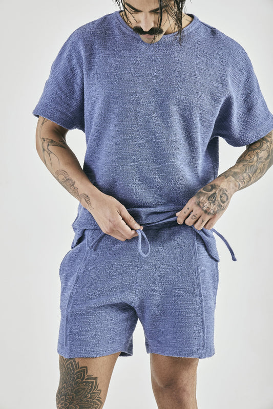 Shorts Cordão Serena Azul