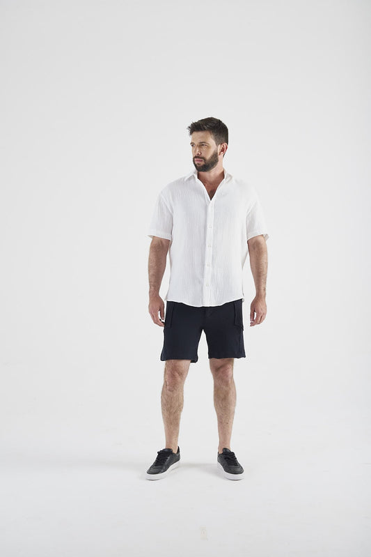 Camisa Manga Curta Nice Off White