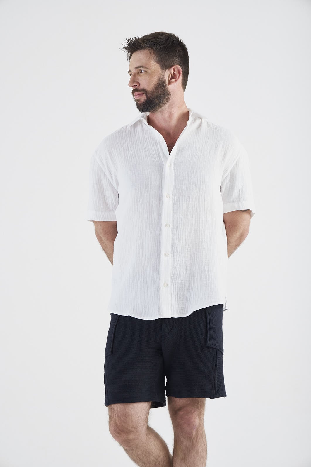 Camisa Manga Curta Nice Off White