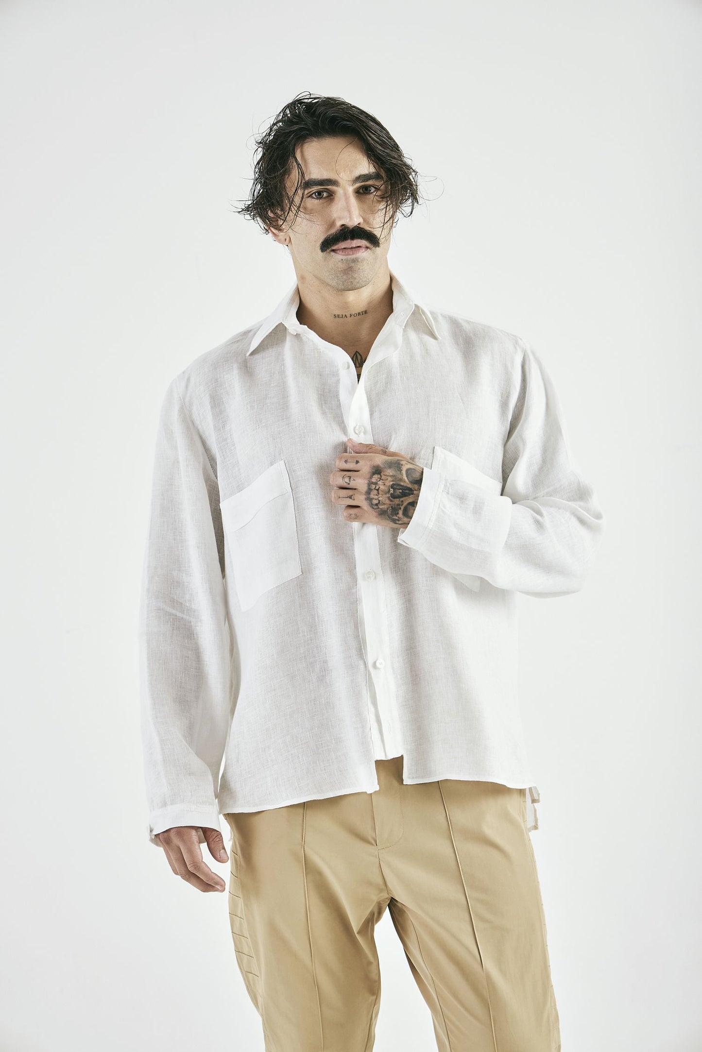 Camisa Linho Cannes Off White