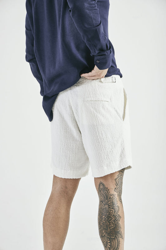 Shorts Atoalhado Duf off White