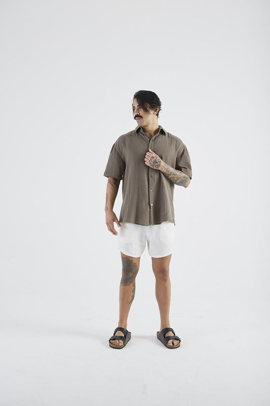 Bermuda Linho Cannes Off White